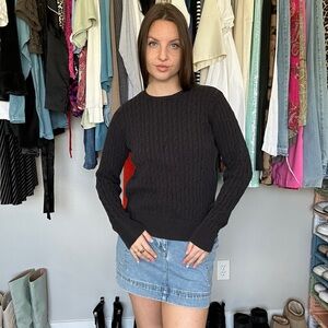 St. John’s Bay Cable Knit Crewneck Sweater